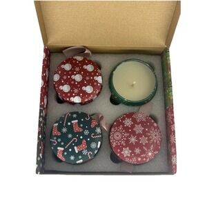 Christmas Candle Gift Box 4 Soy‎ Wax Scented Candles Christmas Gifts Decor